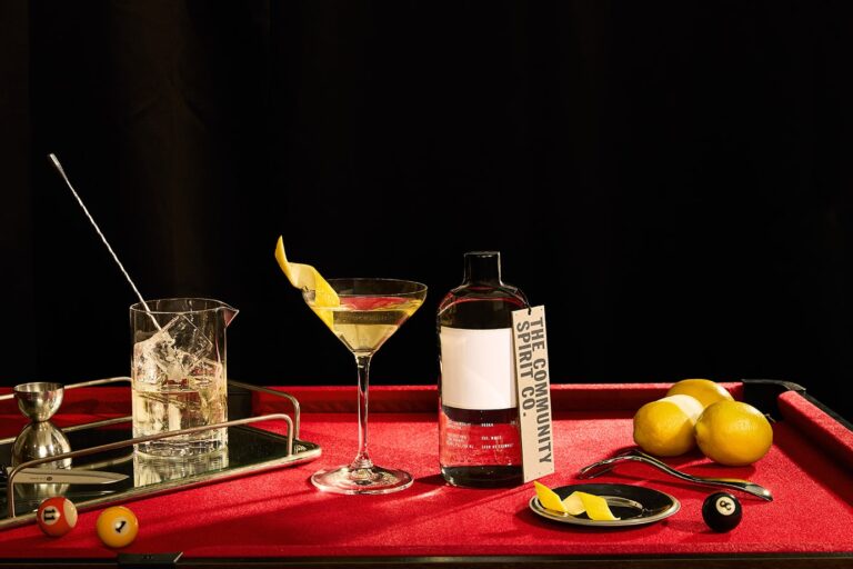 image of bi coastal martini with bottle