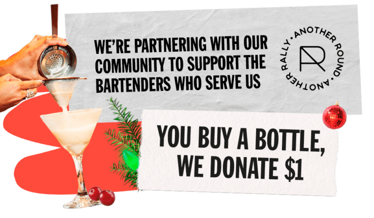 image of you buy a bottle we donate $1 campaign popup